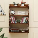 Wooden Galaxy Wood Bookshelf with 5 Shelf – Brown Finish – Premium Quality