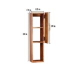 Wooden Galaxy Wood Bookshelf with 5 Shelf – Brown Finish – Premium Quality - Image 3