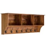 Wooden Galaxy Solid Sheesham Wood Bookshelf with Open Storage Shelves - Image 2