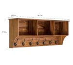 Wooden Galaxy Solid Sheesham Wood Bookshelf with Open Storage Shelves - Image 3