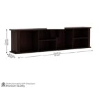 Wooden Galaxy Solid Sheesham Wood Bookshelf with Open Storage Shelves - Image 3