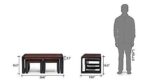 Wooden Galaxy Solid Sheesham Wood Coffee Table – Coffee Colour Finish - Image 3