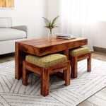 Wooden Galaxy Solid Sheesham Wood Coffee Table – Coffee Colour Finish