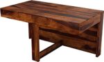 Wooden Galaxy Solid Sheesham Wood Coffee Table – Coffee Colour Finish - Image 4