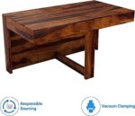 Wooden Galaxy Solid Sheesham Wood Coffee Table – Coffee Colour Finish - Image 6