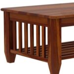 Wooden Galaxy Solid Sheesham Wood Coffee Table for Home & Office Use - Image 2