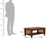 Wooden Galaxy Solid Sheesham Wood Coffee Table for Home & Office Use - Image 5