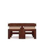 Wooden Galaxy Solid Sheesham Wood Coffee Table – Coffee Colour Finish - Image 2