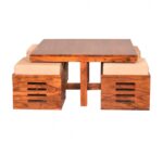Wooden Galaxy Solid Sheesham Wood Coffee Table – Coffee Colour Finish - Image 3