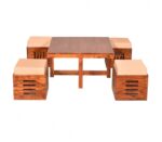 Wooden Galaxy Solid Sheesham Wood Coffee Table – Coffee Colour Finish - Image 4