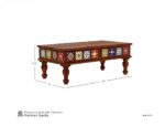 Wooden Galaxy Solid Sheesham Wood Coffee Table for Home & Office Use - Image 3